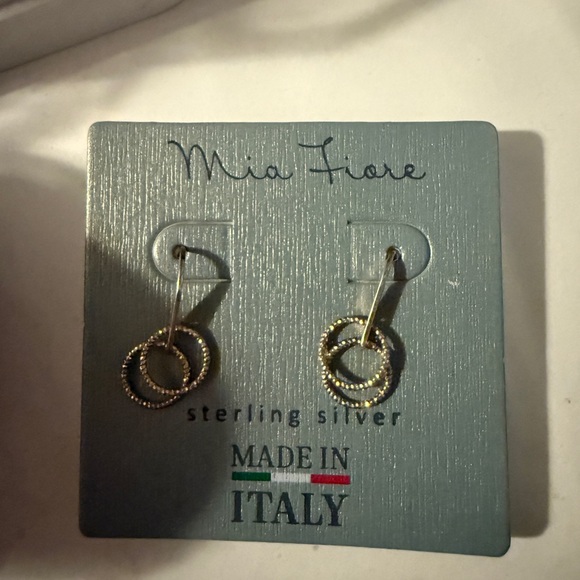 Mia Fiore Dual-Tone Sterling Silver Earrings - Picture 1 of 1